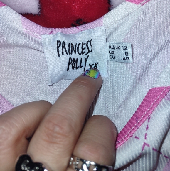 Princess Polly Pink Argyle Skirt Set - Picture 8 of 15